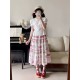 Miss Point Parfait Strawberry Tea Skirt(Reservation/3 Colours/Full Payment Without Shipping)